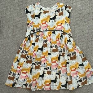 EUC Pink Chicken dog dress, size 5Y